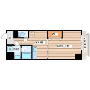 ウェーヴ長町一丁目【6階】の間取り