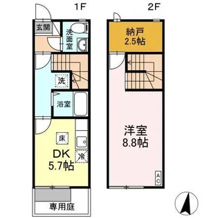 東京都福生市大字福生【一戸建】の間取り