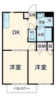 フラットコートII【1階】の間取り