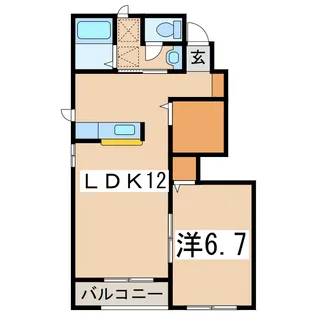 ハイム ヤールツァイト(Heim Jahr-Zeit)【1階】の間取り