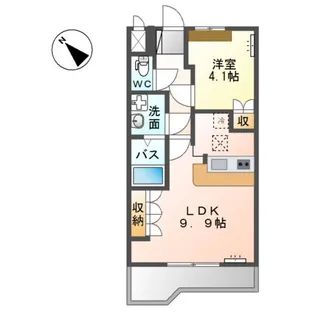 群馬県高崎市箕郷町生原【アパート】の間取り