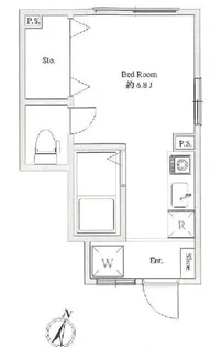 平和ハイツ中野【1階】の間取り