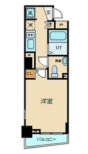 スカイコート三越前壱番館【6階】の間取り