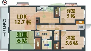 東京都杉並区下井草3【マンション】の間取り