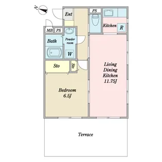 オーヴィラージュ【1階】の間取り