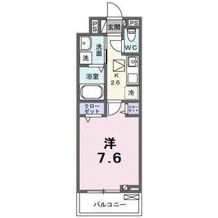 フォレスト佐貫【1階】の間取り