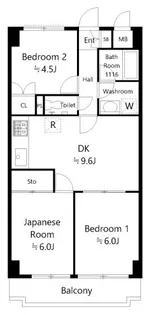 スカイパレス東戸塚【4階】の間取り