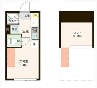 カーサエスト小岩【2階】の間取り