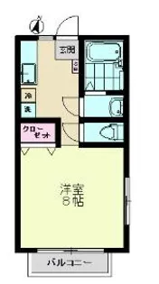 コーポ大下【2階】の間取り