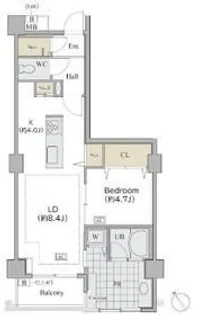 東京都渋谷区広尾3【マンション】の間取り