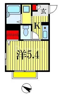 カメリヤハイツ【1階】の間取り