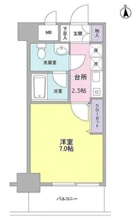 セレーノ品川【4階】の間取り