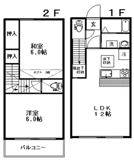 東京都杉並区上井草2【一戸建】の間取り