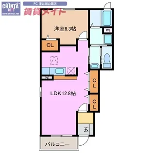 カーサ・中野 B棟【1階】の間取り