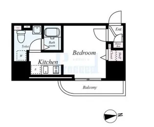 ハウスセゾン新板橋【9階】の間取り