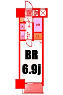 ダイヤモンドタワー鶴見【7階】の間取り