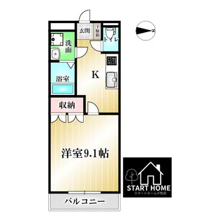 徳島県名西郡石井町石井字城ノ内【アパート】の間取り