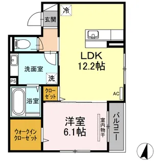 広島県福山市松浜町1【アパート】の間取り