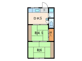 真砂ハイツ I【2階】の間取り