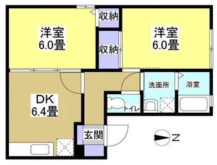 グリーンヒル西山【1階】の間取り
