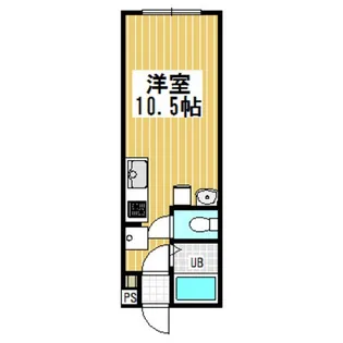 ハイツラポートC【2階】の間取り