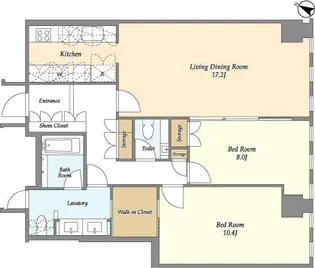 プルデンシャルタワーレジデンス【36階】の間取り