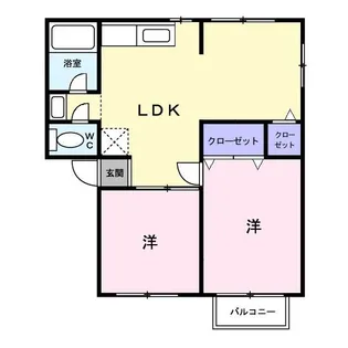メゾン大国 B棟【2階】の間取り