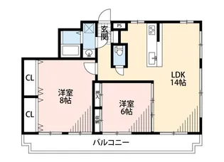 グリーンコート【2階】の間取り