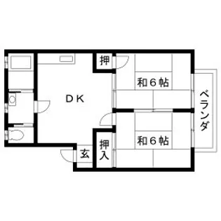 グリーンハイツ差間【2階】の間取り
