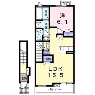 サン・ルーチェ【2階】の間取り
