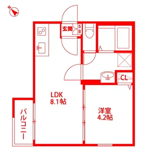 グローベルメゾン十日市場【3階】の間取り