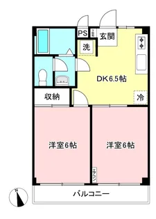 ライブピア五番館【1階】の間取り