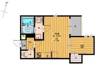 REGALEST二本木【1階】の間取り