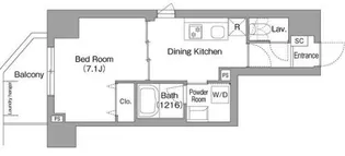 コンフォリア・リヴ関内【2階】の間取り