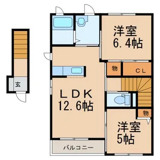 メゾン・クイーン【2階】の間取り