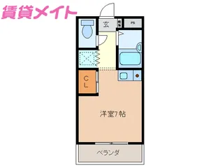 ラフレシール山城【4階】の間取り