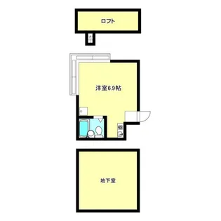 シェルコート若松町【1階】の間取り