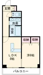 コーラルハイツ平野【2階】の間取り