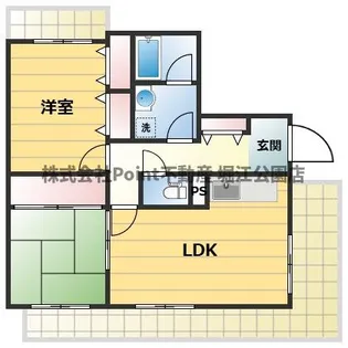 グランメゾンサンパティオ汐見橋【7階】の間取り