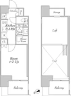 カナルフロント芝浦【11階】の間取り