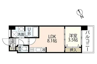 セクション舟入【2階】の間取り