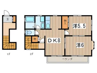 ふるさとの丘C棟【2階】の間取り