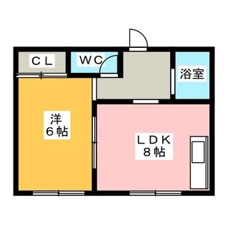 フォーカスライト大岡【2階】の間取り