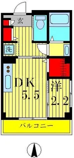 プランドール新小岩【3階】の間取り