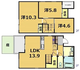 GOMON MOMOYAMA【1階】の間取り