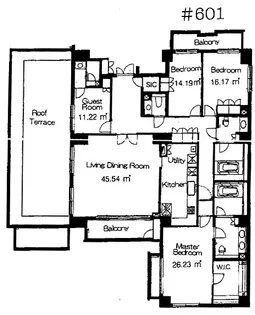 レジデンス代官山【6階】の間取り