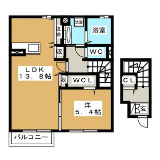 ルミエール・K【2階】の間取り