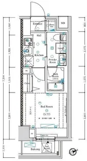 AXASレジデンス目黒東【1階】の間取り