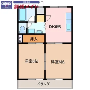 ノーブルパレス【2階】の間取り