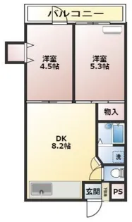 サンハイムハヤト【2階】の間取り